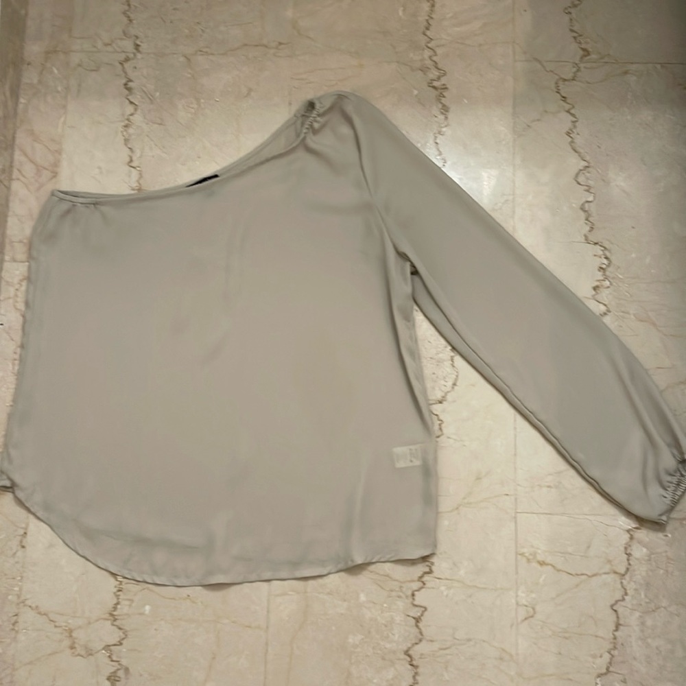 NEW Shinestar One shoulder Beige Top
